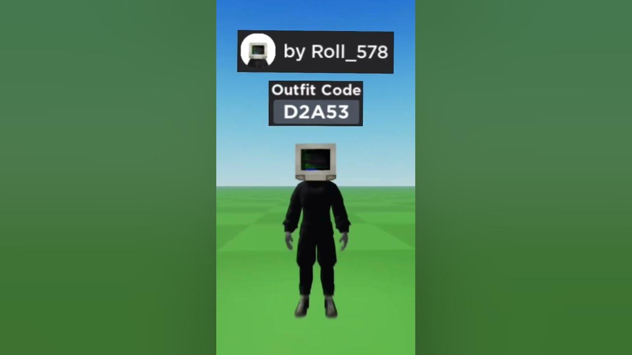 Skibidi Tv-Man roblox 0 robux outfit idea! 🤑 #fyp #game #roblox