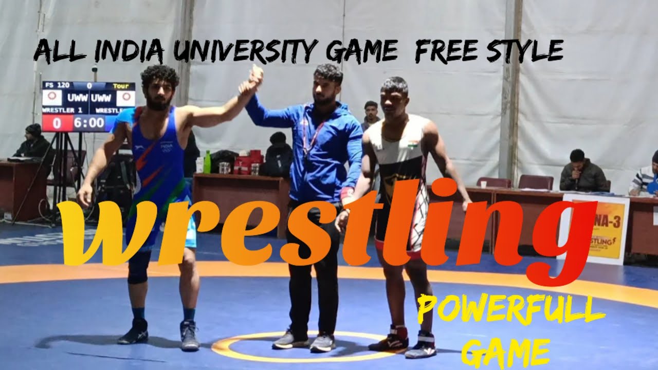 Powerfull game 🔥🤼💯 chandigarh university organised wrestling all india university game 2026 