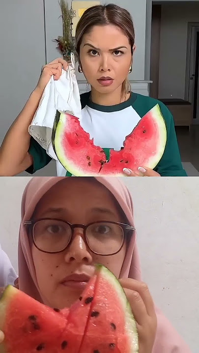 watermelon eating tricks🍉😱#funny #comedy #entertainment #shorts