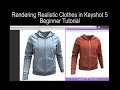 How to Render Realistic Clothes in Keyshot 5 Beginner Tutorial