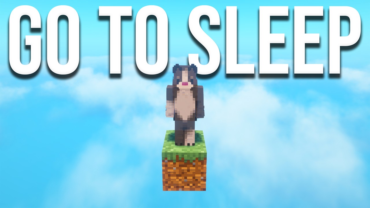 Free Minecraft Blocks Fall asleep while I play Minecraft One Block - YouTube