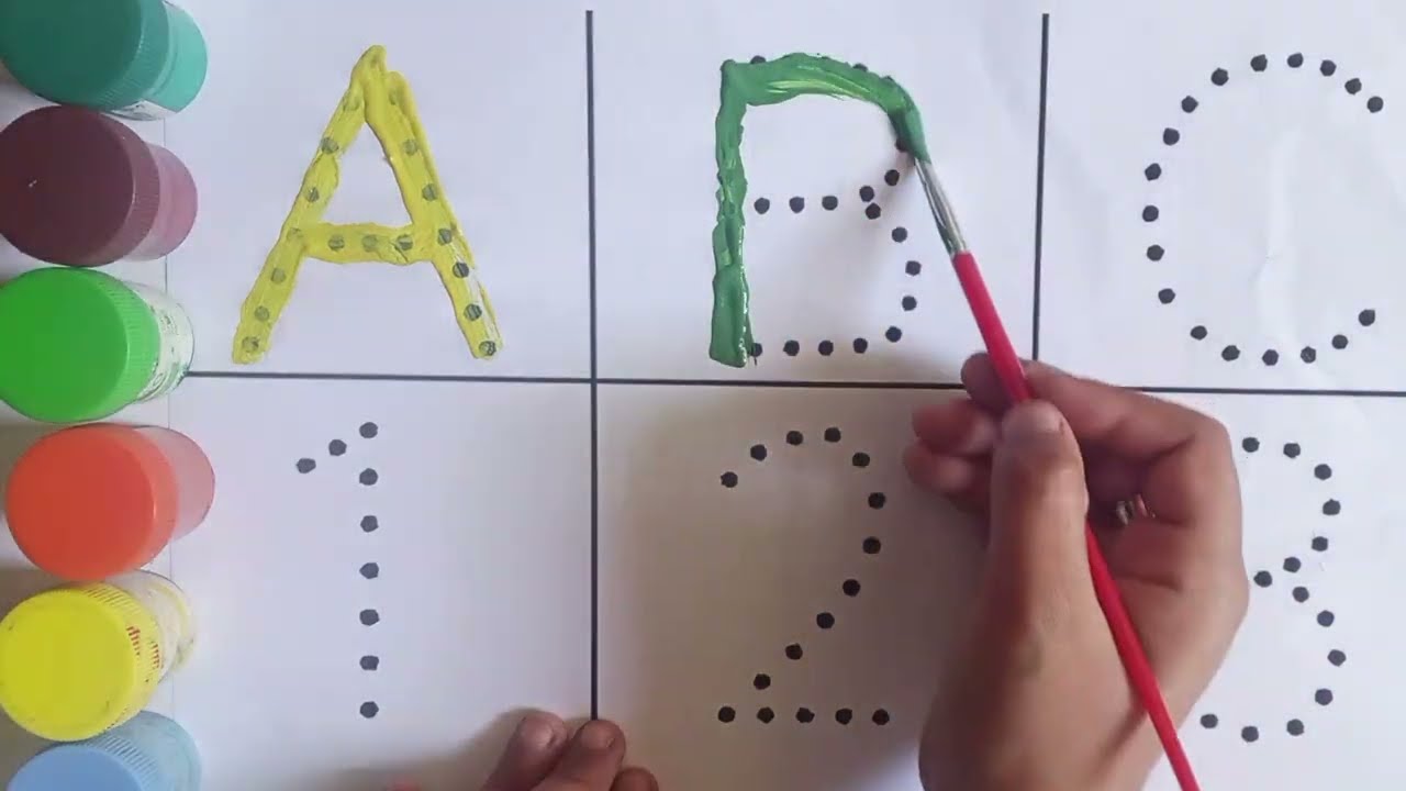 ABC & 123 Learning for Kids | Alphabet and Counting 1-10 | Fun Tracing & Coloring Video