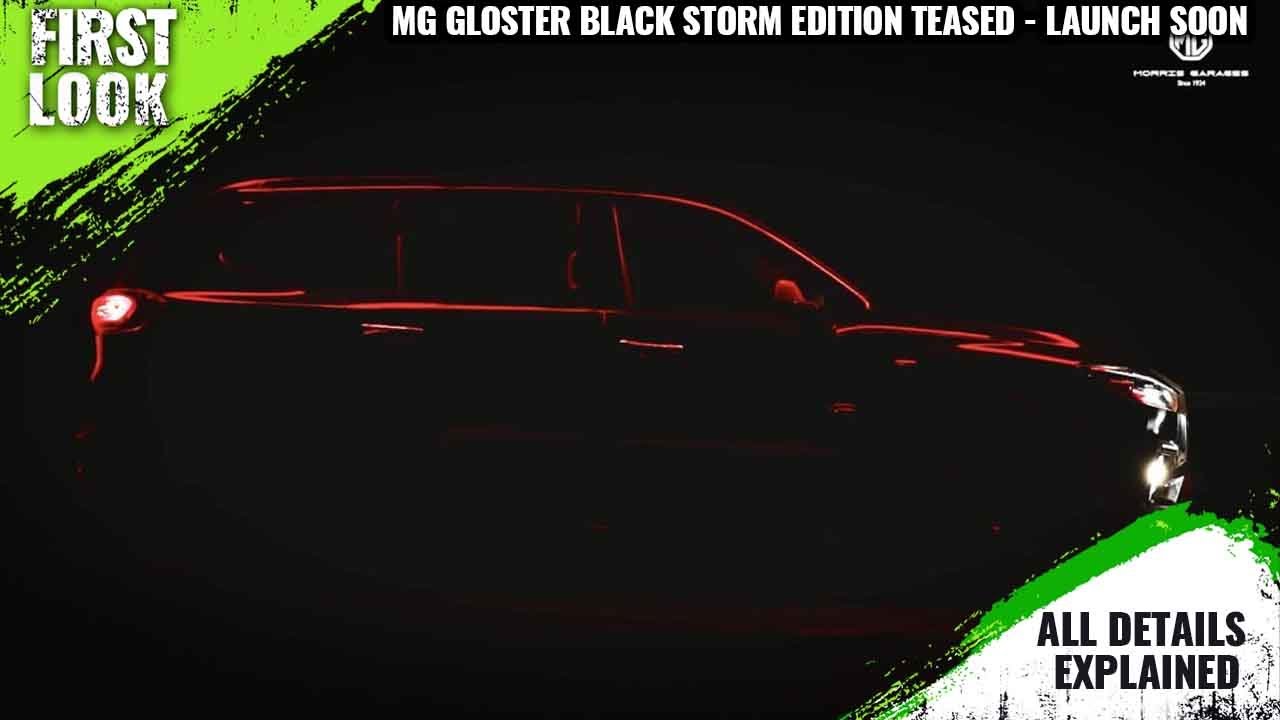 MG Gloster Black Storm Edition Teased Explained All Spec Features MG Gloster Black Storm Edition Teased Explained All Spec Features