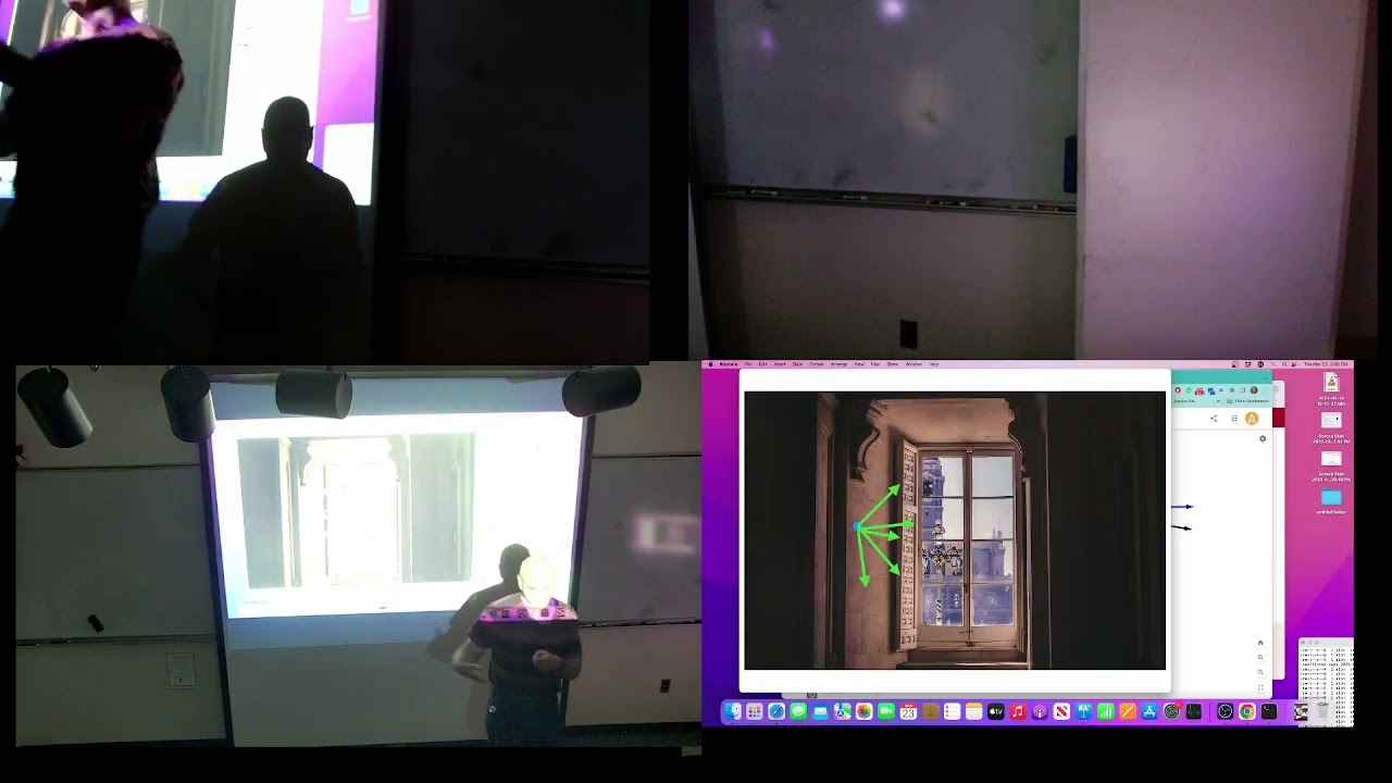 2023 cs433 Distributed ray tracing and barycentric coordinates. WebGL.  Mic died at 