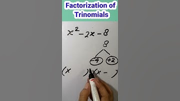 Factorization of Quadratic Polynomial #Shorts