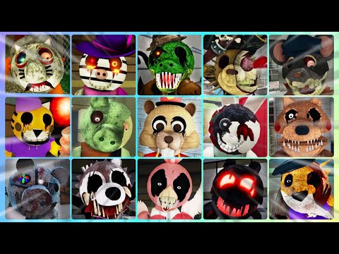 PIGGY: THE VHS ARCHIVES ROLEPLAY MODE ALL BADGE SKINS JUMPSCARES!!!