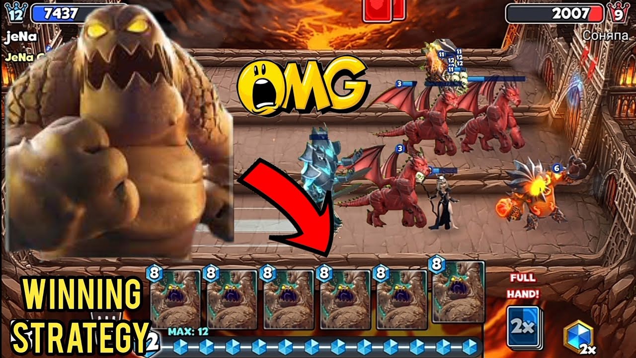 6 Mud Elemental Card's Winning Strategy! Castle Crush