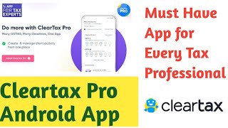 Cleartax Pro Android App | Android App For Tax Professionals |GST |e-Invoicing| Tamil Tutorials Tech screenshot 2