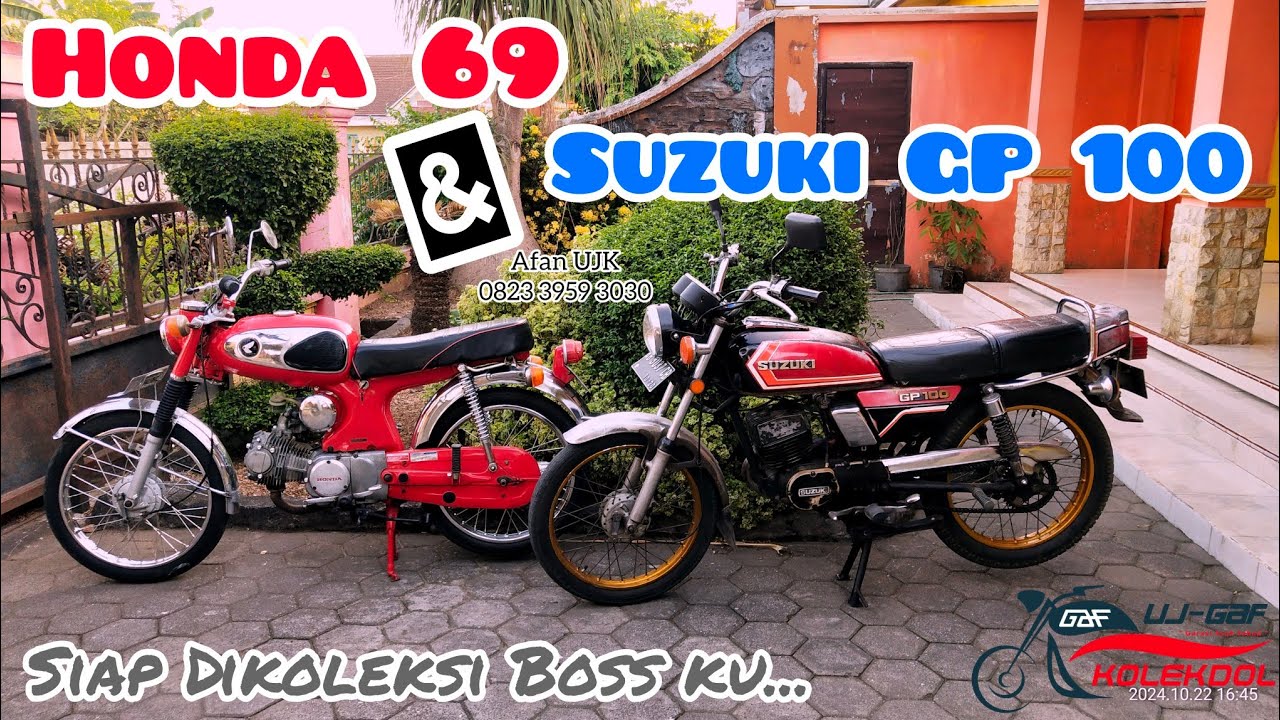 SUZUKI GP 100, HONDA 69 MERAH, KAWASAKI GTO, MOTOR LEGEND PADA ZAMANNYA, HARGA MURAH MESIN ENAK