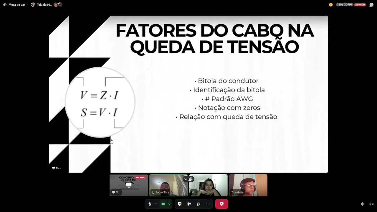 GTDE - Estudo de Queda de tensão em Sistema de Distribuição