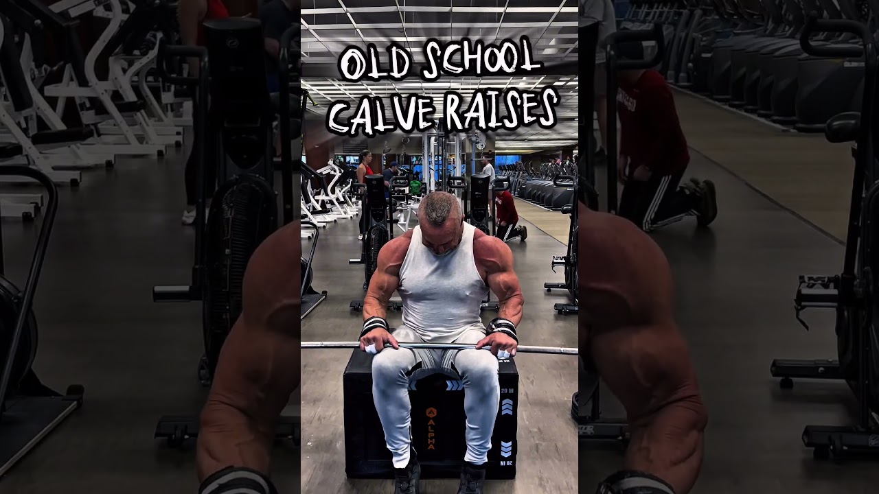 OLD SCHOOL CALVE RAISES #calves #workout #motivation #muscle #workouttips
