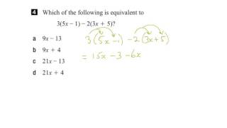 EQAO Grade 9 Academic Math 2016 Question 4 Solution
