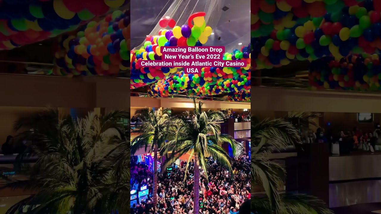 Amazing Balloon drop 😳New Year’s Eve Countdown 🥳inside Casino USA ( #