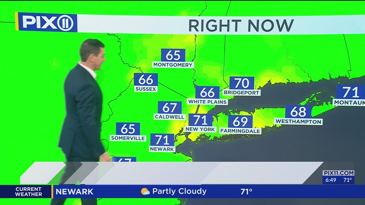 Warm, humid day ahead in NY, NJ