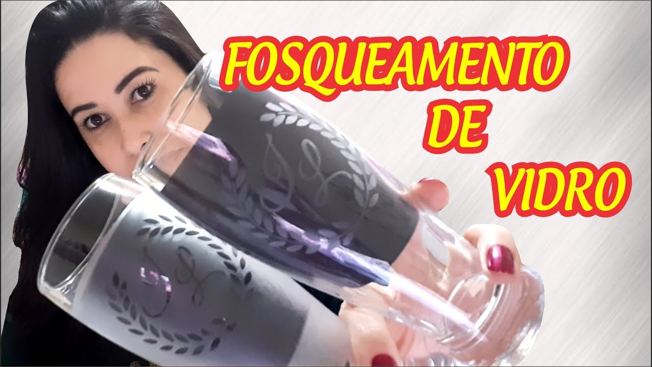 Como fazer fosqueamento em vidro #17