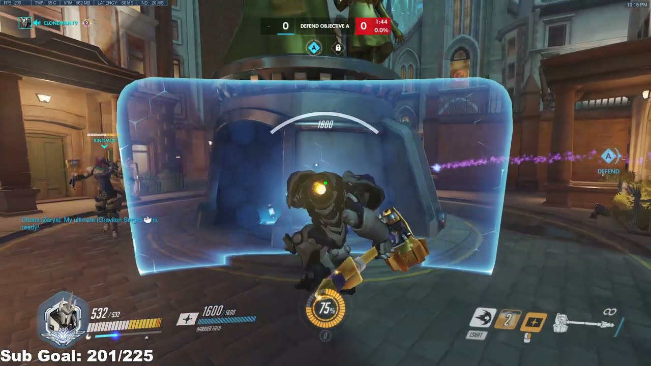 POTG - CLONEMAN16 REINHARDT GOD - OVERWATCH GAMEPLAY SEASON 29 TOP 500