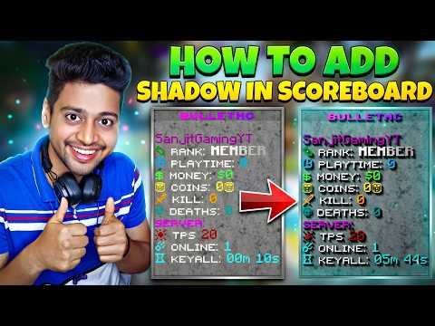 Minecraft Scoreboard Shadow Effect Tutorial 😱 Make Your Server Look PRO!