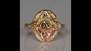 ESTATE - 10K Yellow and Rose Black Hills Gold Ring