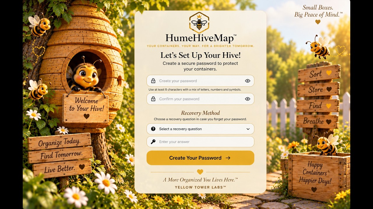 The Hume Hive Map! Organize your hive! Point, Click, Find! Demo Video