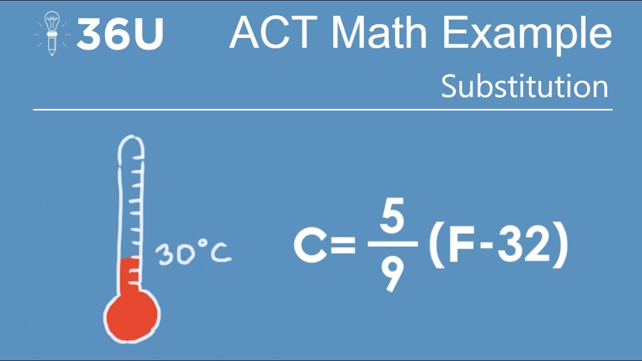 ACT Math - Substitution (Example Problem) - YouTube