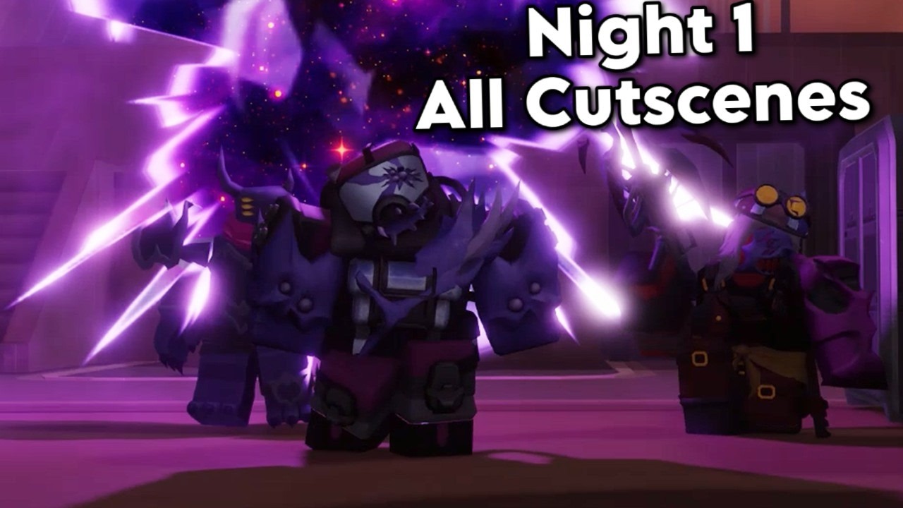 Null & Void Event Night 1 Все заставки | Симулятор Tower Defense