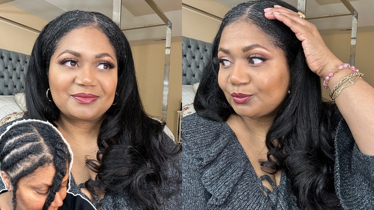 NO Heat! Most Natural Kinky Straight V Part Wig Install Ft UNIce Hair