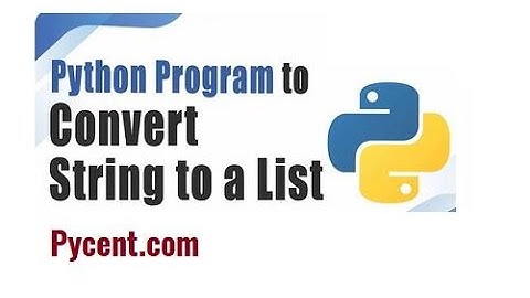 How to Convert String to List in Python Program | Python Tutorial