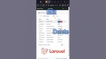 How to add #edit and #delete #button in #bootstrap responsive table in #laravel #webdevelopment
