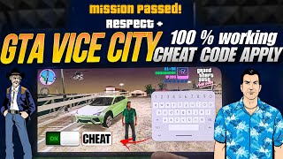 How to use cheat code in GTA vice City Android /Mobile Phone | How to enable cheat codes gta vc 2024 screenshot 2