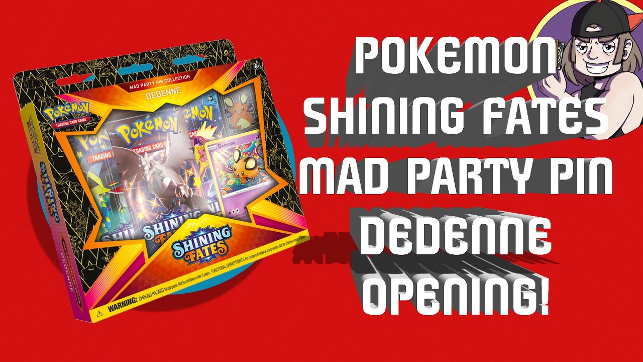 Pokemon Shining Fates Dedenne Pin Box Opening!!