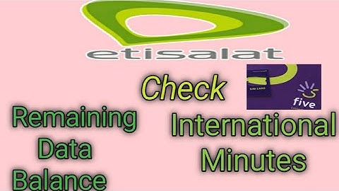 How Do I Check my  Remaining Data | How to Check my international Call  minutes remaining balance