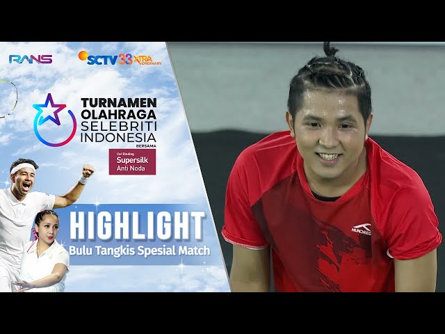 Andika VS Jirayut - Highlights Bulu Tangkis Spesial Match | Turnamen Olahraga Selebriti Indonesia class=