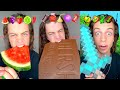 Giant Candy Mukbang ASMR | Colorful Gummy Worms &amp; Sour Treats Compilation #79