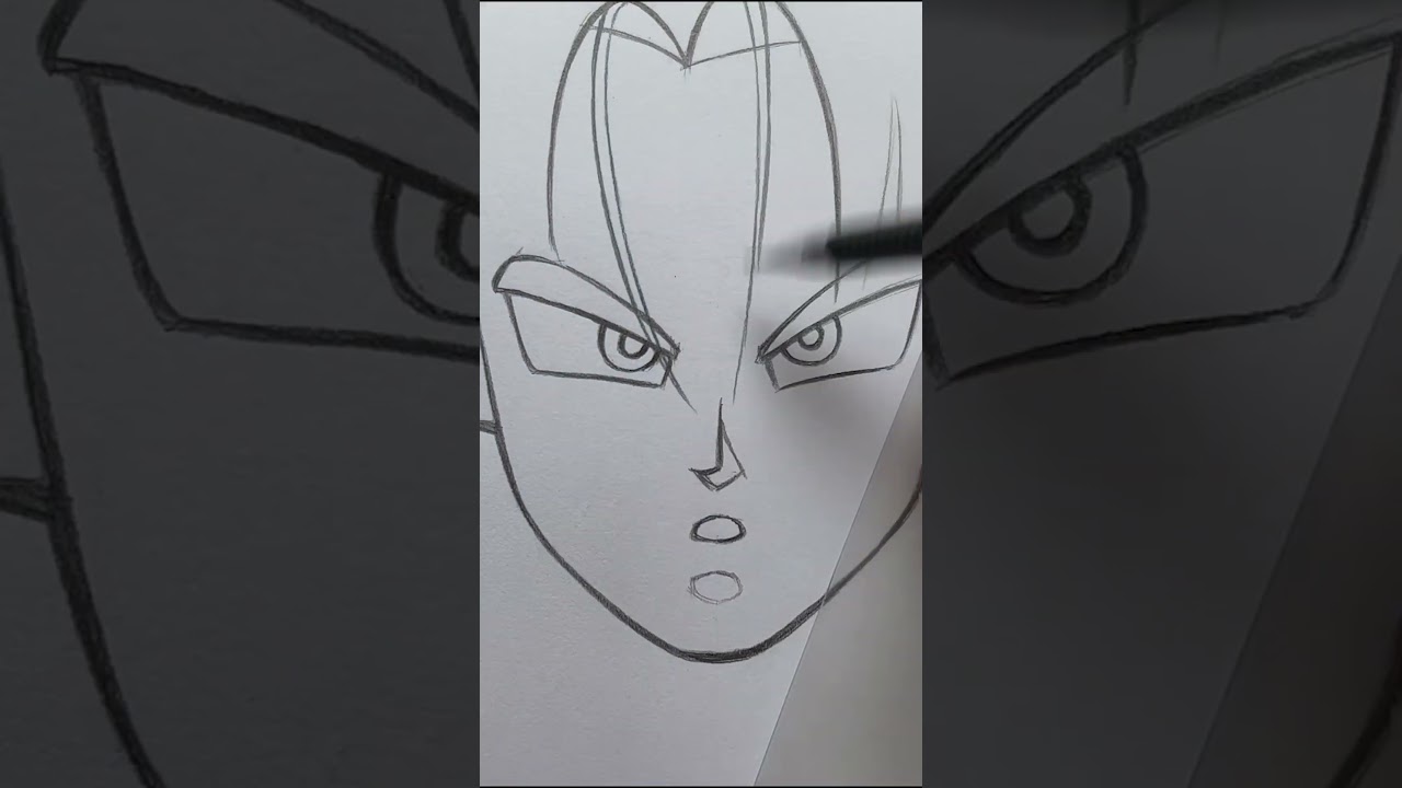 Easy anime sketch | how to draw Trunks - Dragon Ball | anime boy drawing step by step for beginners