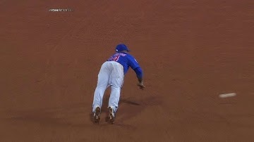 CHC@PIT: Valbuena dives and throws out Tabata