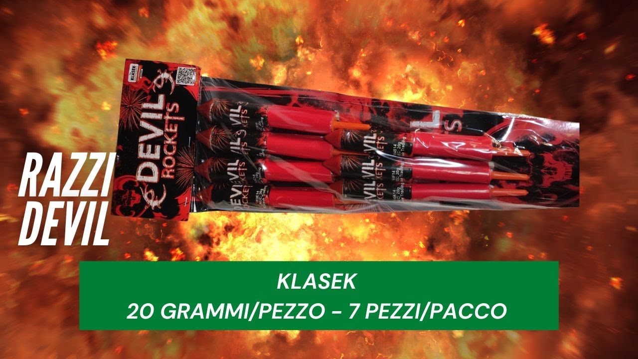 Test Razzo DEVIL ROCKETS di KLASEK FIREWORKS - YouTube