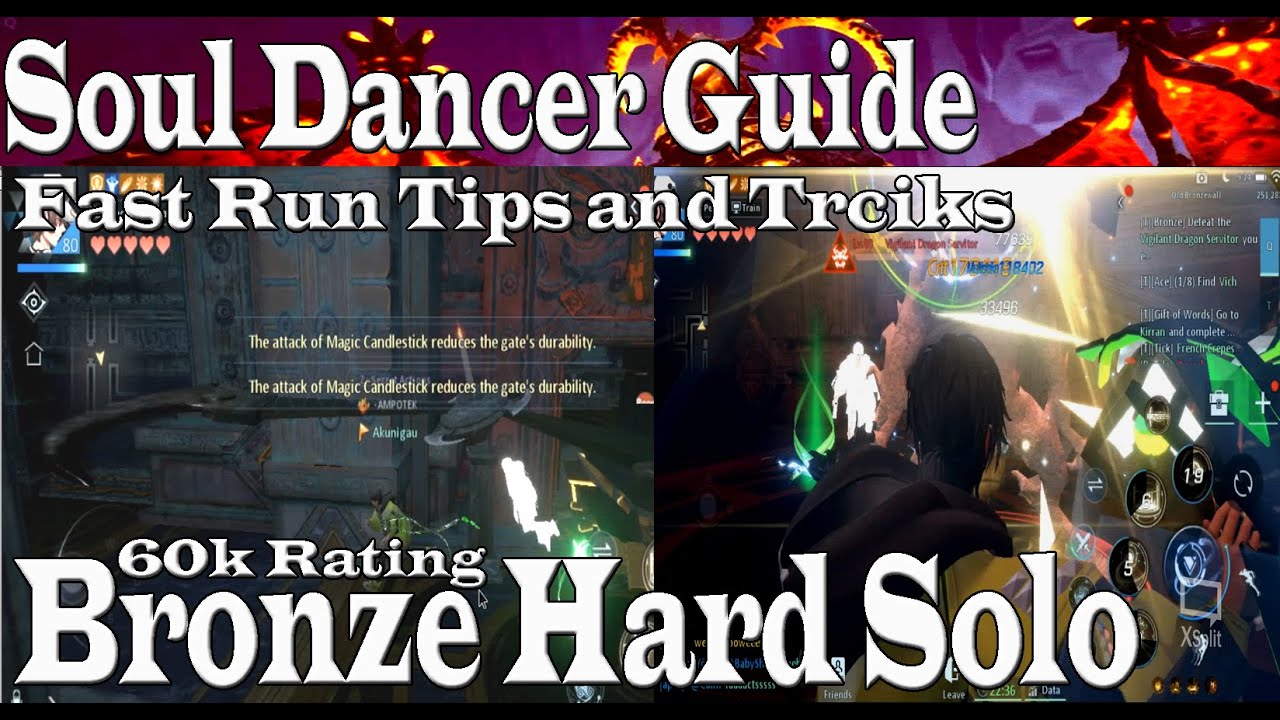 Dragon Raja Bronze Hard Fast Solo Run Soul dancer Tips and Tricks!