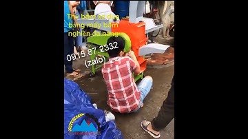 Máy chuyên dụng băm xơ dừa, bã mía, rơm rạ, cỏ voi,...nghiền ngô hạt, ngũ cốc,....thành cám