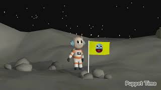 La Nouvelle Den Puppet Time Il Ya Moon Arrière-Plan Et Osi Starjumper Marionnettes