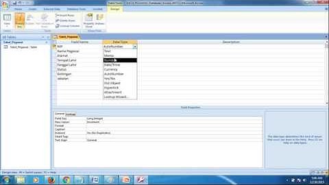 Latihan Membuat Tabel