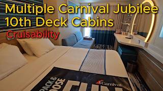 Carnival Jubilee Deck 10 Multi-Cabin Previews