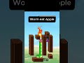 Apple Worm - Easy Beat ! #brainpuzzle  #games #gameplay #kids