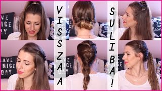 VISSZA A SULIBA: 5 egyszerű frizura | Herczeg Hajni VISSZA A SULIBA: 5 egyszerű frizura | Herczeg Hajni
