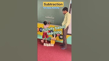 Subtraction - Learning through games | Activity based teaching | Innovative teaching #subtraction