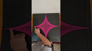 geometric shape by string art