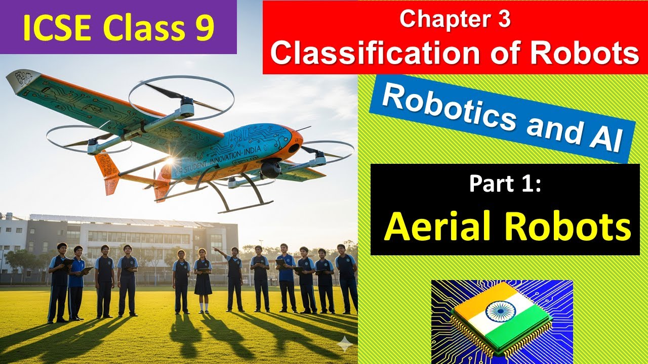 Ch3 Classification of Robots (part 1) | ICSE Class 9 | Robotics and Artificial Intelligence, Code 66