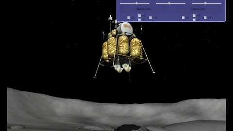 DigitalSpace: LSAM (Altair) Lunar Lander Rock Encounter Landing 3D Simulation for NASA