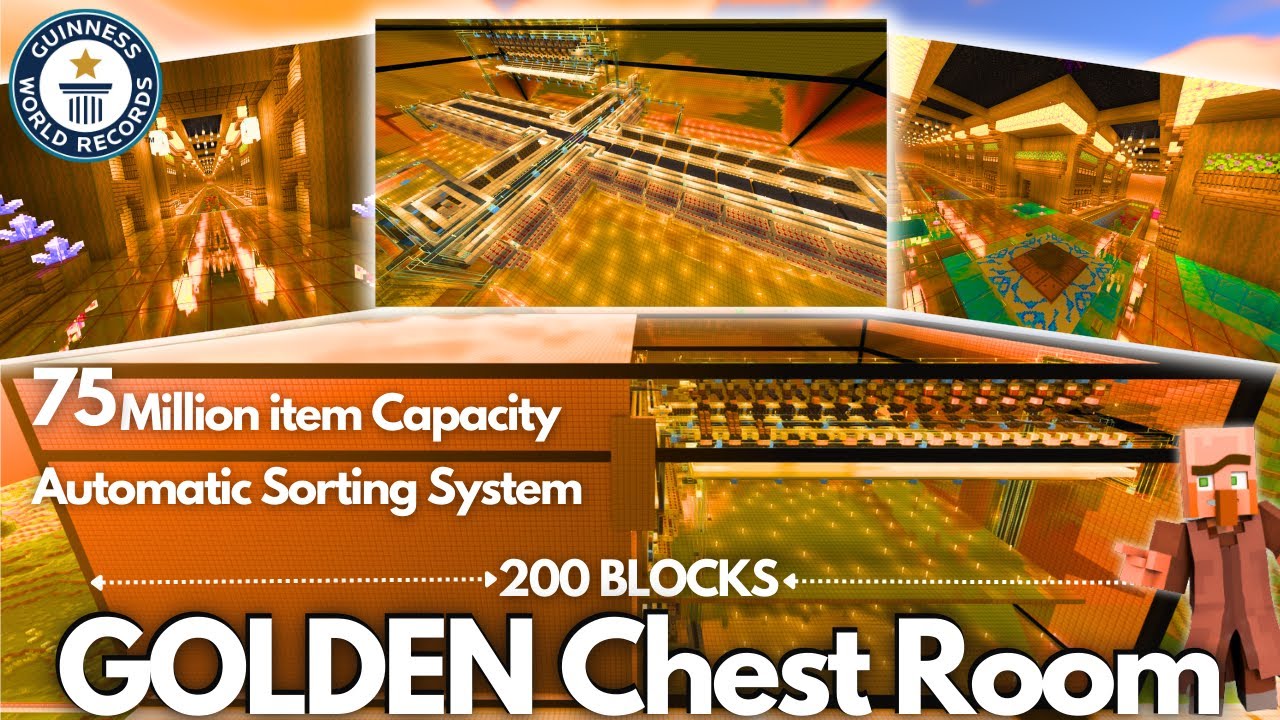 Minecraft Mega Store We Built The World's Biggest Minecraft Chest Room Which Stores 85 ...