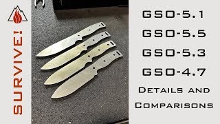 Quick Comparison of the GSO-5.1, GSO-4.7, GSO-5.3, and GSO-5.5.