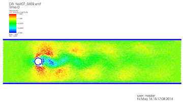 SPH Flow Past The Cylinder